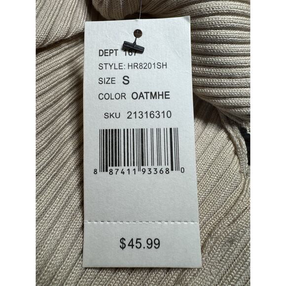 Absolutely Famous Sz S Faux Fur Cardigan Sweater Boho Chic Glam Cozy Layering - Picture 9 of 10